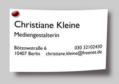Christiane Kleine Mediengestaltung